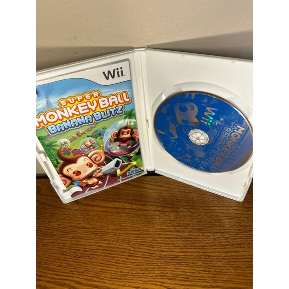 Super Monkey Ball: Banana Blitz (Nintendo Wii, 2006) Complete W/ Manual - Picture 2 of 3